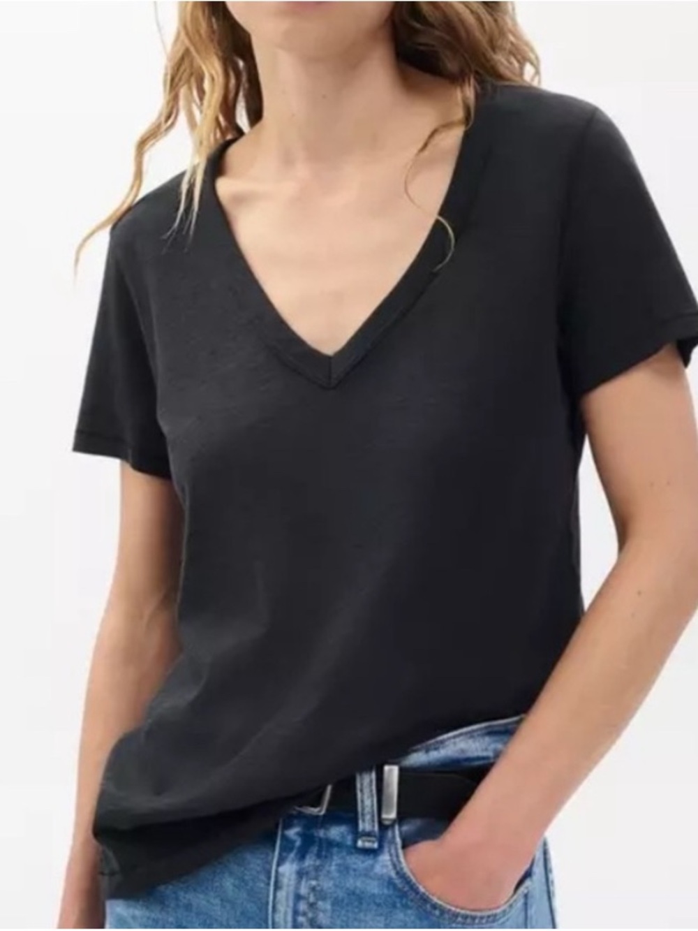 Rag & Bone Slub V Neck Tee